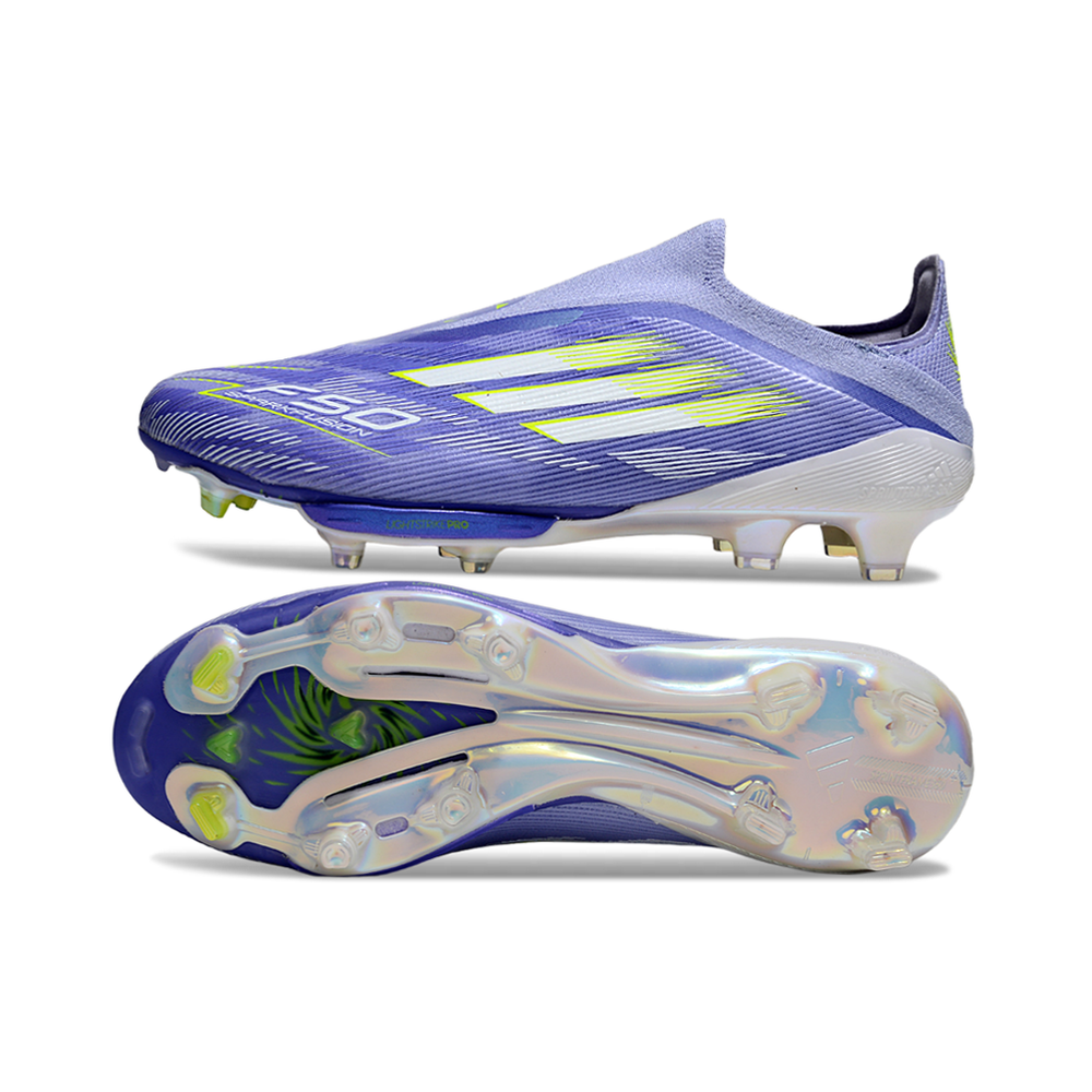 Chuteira Campo Adidas F50+ LL FG Roxo e Verde