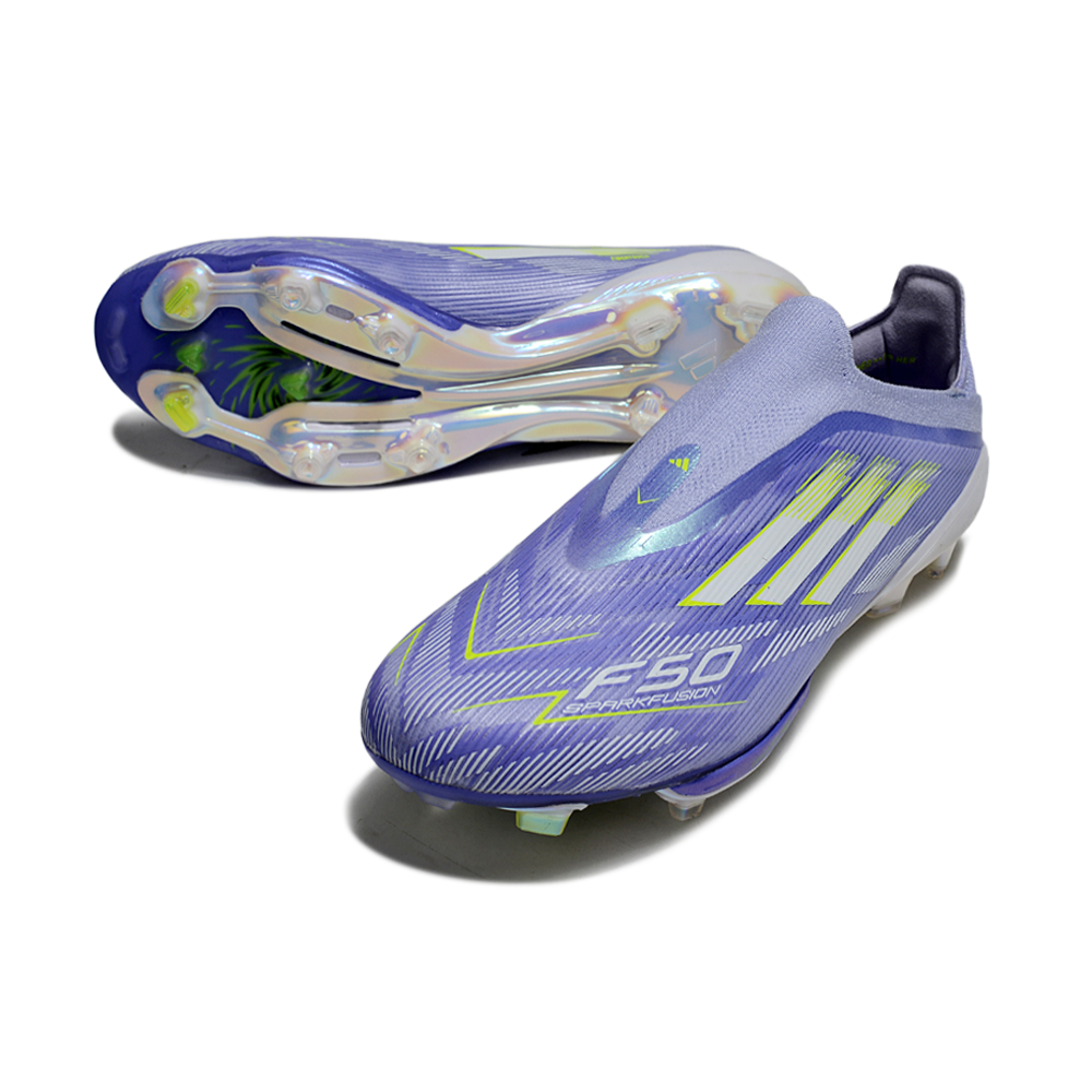 Chuteira Campo Adidas F50+ LL FG Roxo e Verde