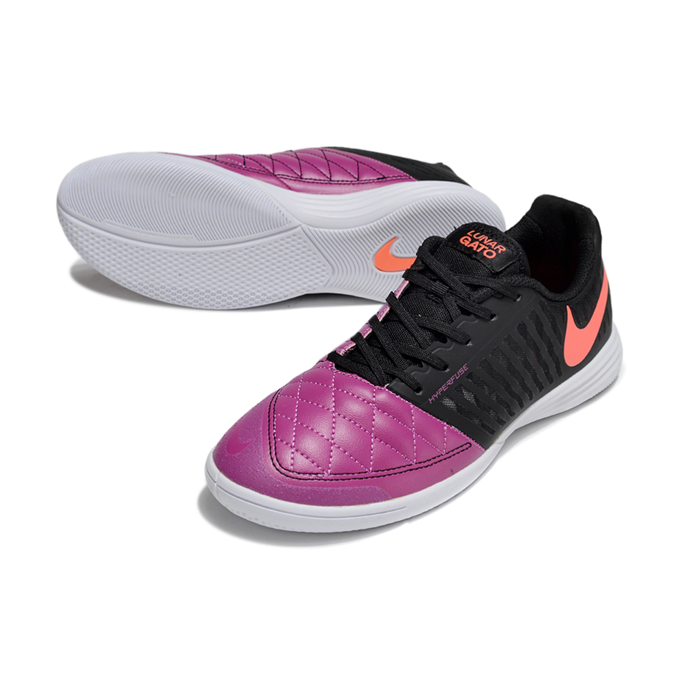 Chuteira Futsal Nike Lunar Gato II IC Preto e Roxo