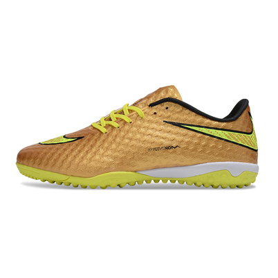 Chuteira Society Nike Hypervenom TF Dourado e Amarelo
