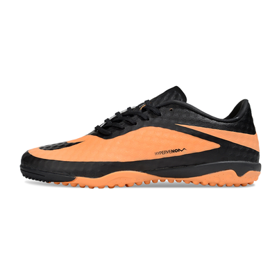 Chuteira Society Nike Hypervenom TF Laranja e Preto