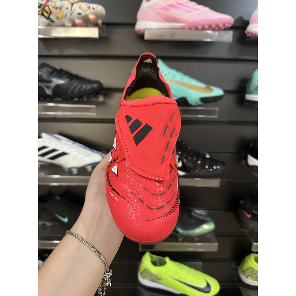 Chuteira Campo Adidas Predator Elite FT 30 Ponta de Aluminio Vermelha e Branca - Pronta Entrega