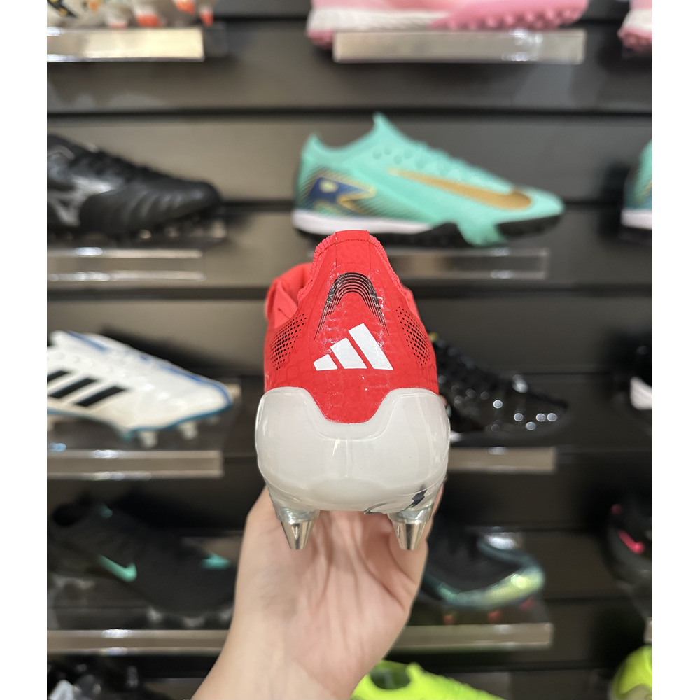 Chuteira Campo Adidas Predator Elite FT 30 Ponta de Aluminio Vermelha e Branca - Pronta Entrega