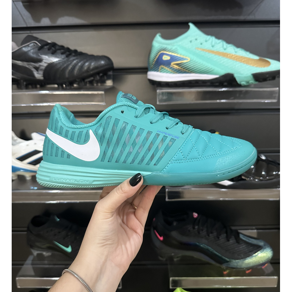 Chuteira Futsal Nike Lunar Gato II IC Verde - Pronta Entrega