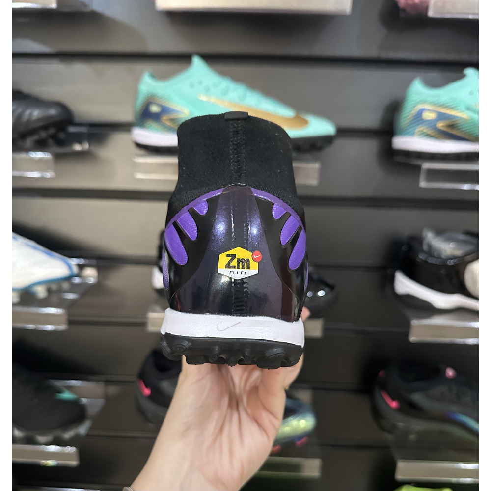 Chuteira Society Nike Air Zoom Mercurial Superfly 9 Elite TF Roxa - Pronta Entrega