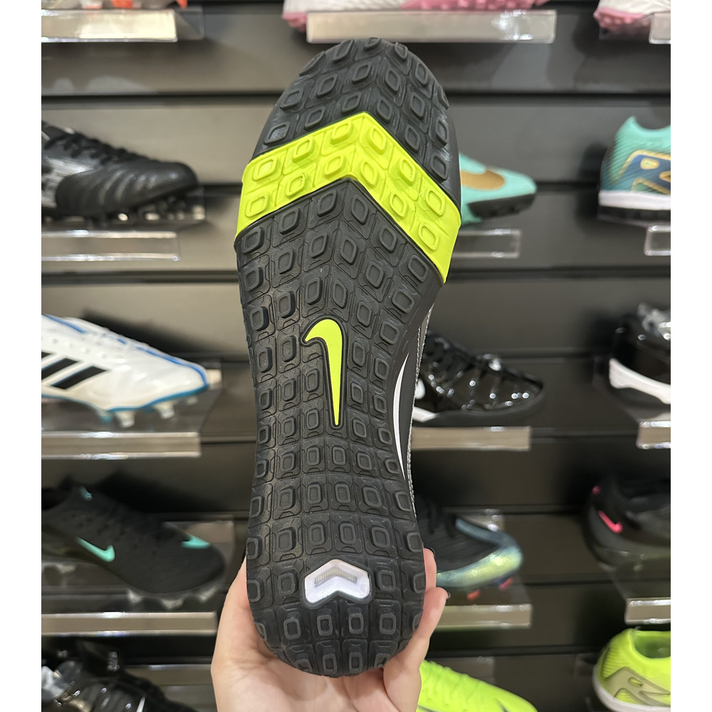 Chuteira Society Nike Air Zoom Mercurial Superfly 10 Elite TF Branco, Cinza e Verde - Pronta Entrega