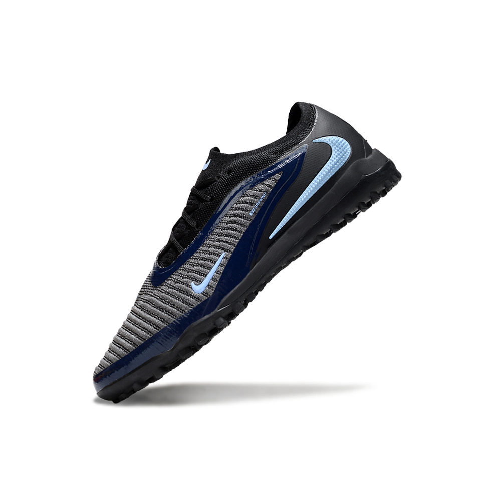 Chuteira Society Nike Phantom GX 6 Elite TF Preto e Azul "Shadow"