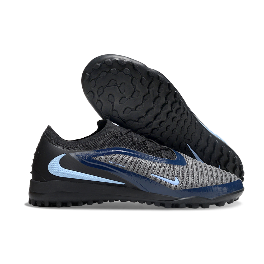 Chuteira Society Nike Phantom GX 6 Elite TF Preto e Azul "Shadow"