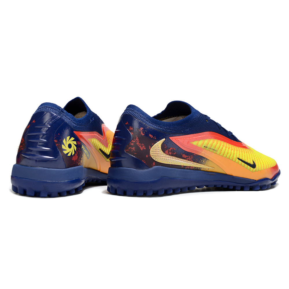 Chuteira Society Nike Phantom GX 6 Elite TF Azul, Amarelo e Vermelho