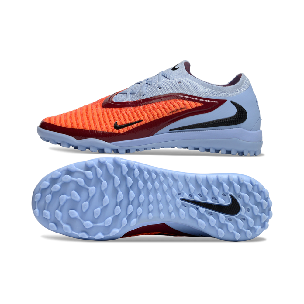 Chuteira Society Nike Phantom GX 6 Elite TF Roxo e Laranja