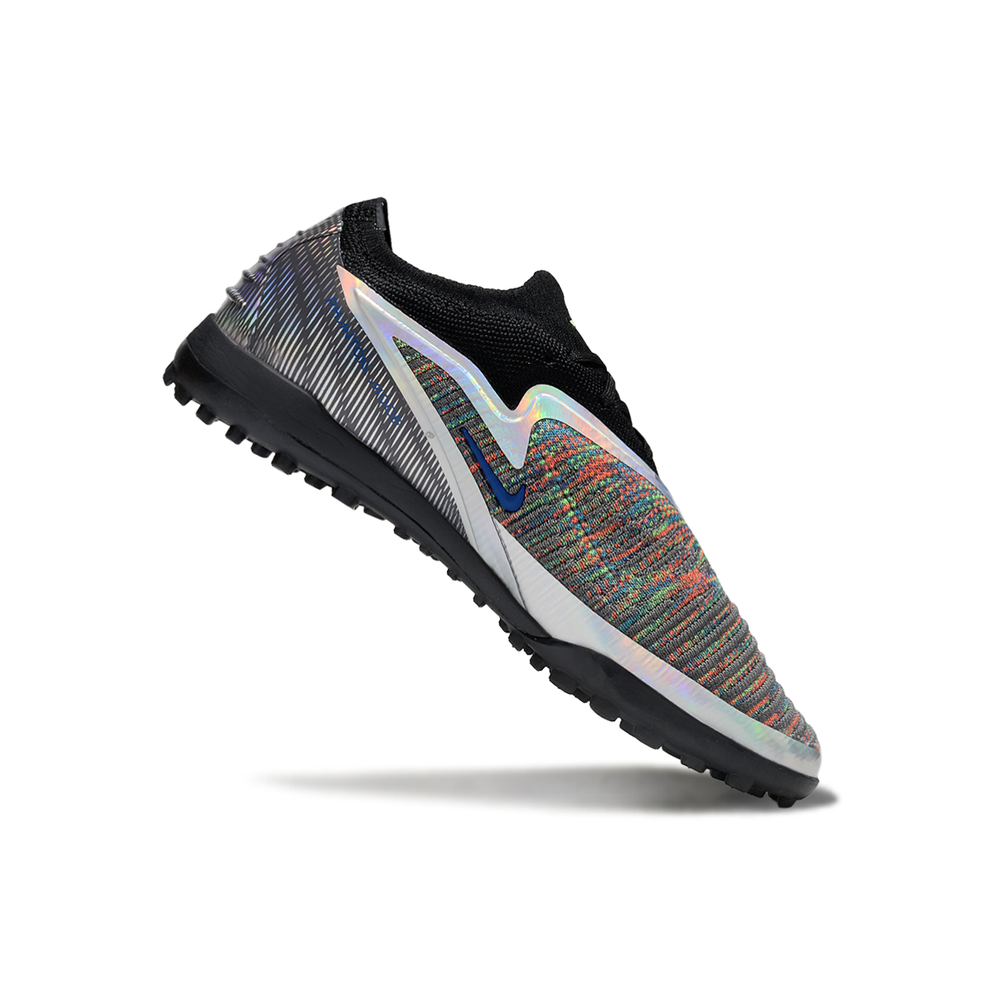 Chuteira Society Nike Phantom GX 6 Elite TF Preto, Verde e Laranja