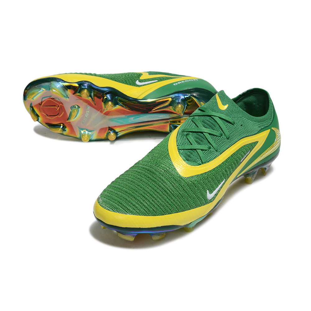 Chuteira Campo Nike Phantom GX 3 Elite FG Verde e Amarelo