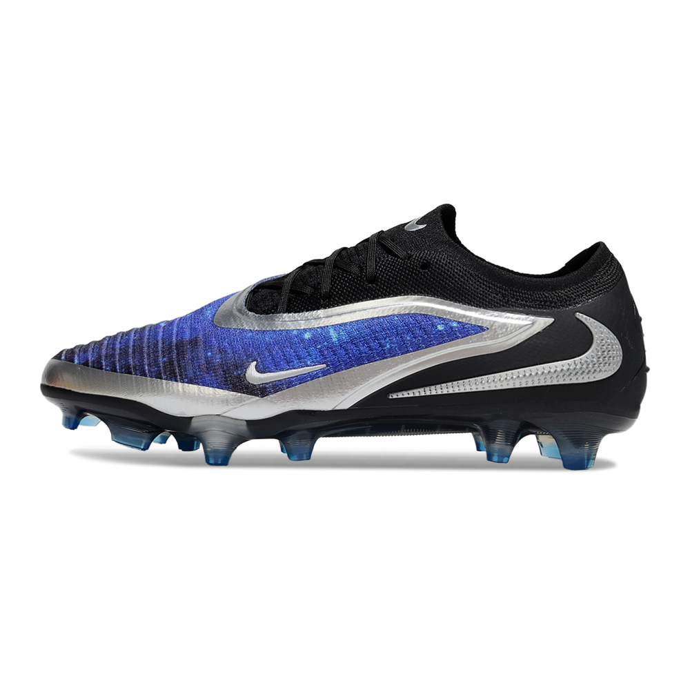 Chuteira Campo Nike Phantom GX 3 Elite FG Preto e Azul