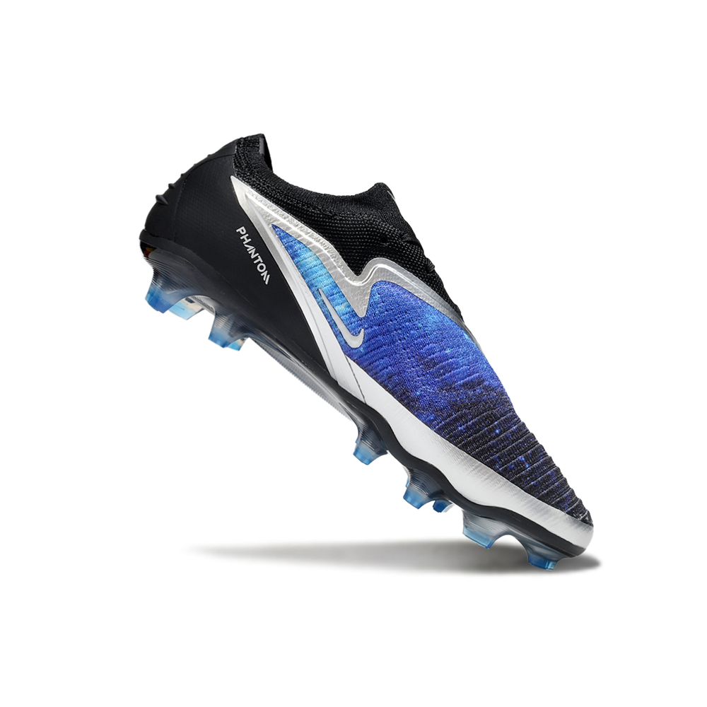 Chuteira Campo Nike Phantom GX 3 Elite FG Preto e Azul
