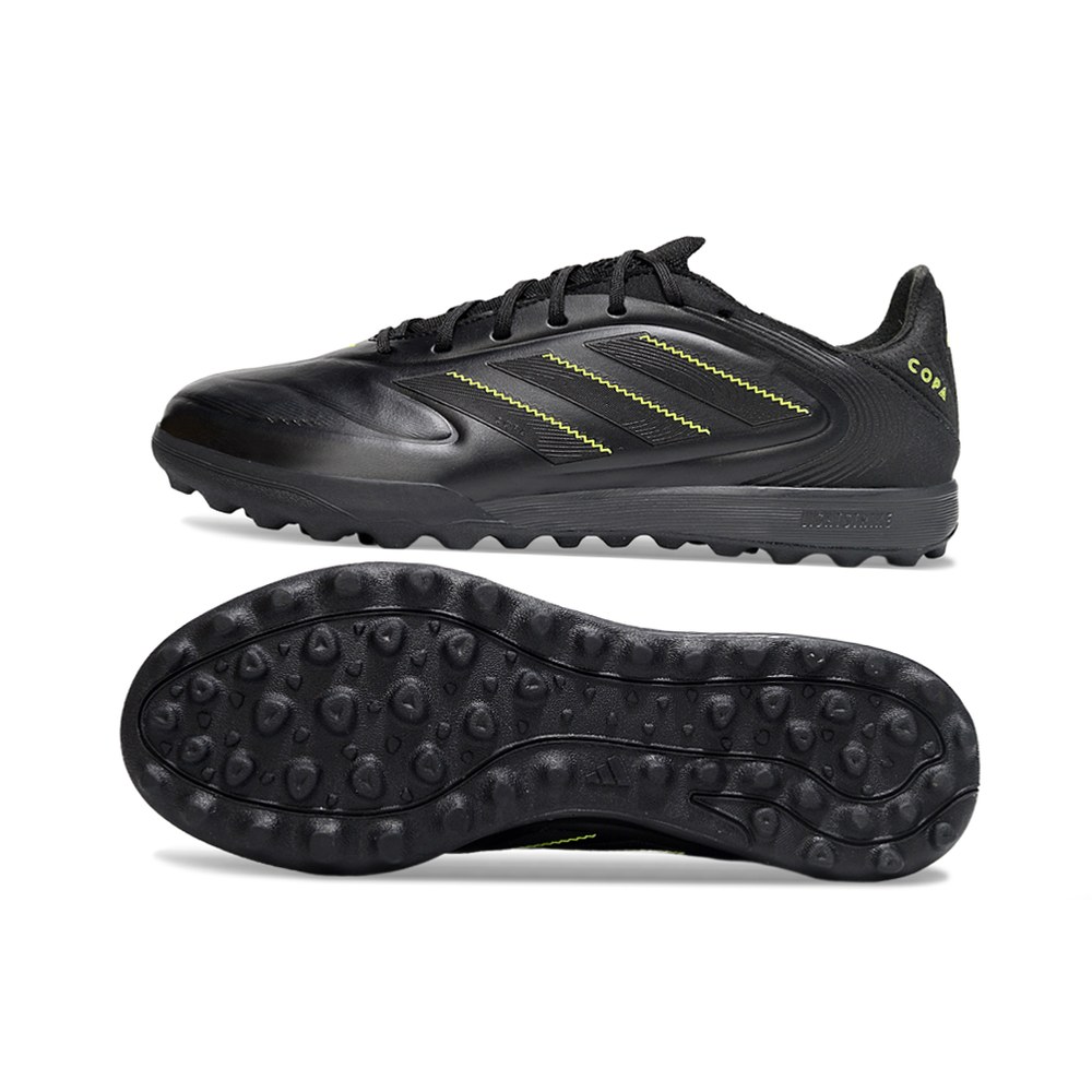 Chuteira Society Adidas Copa Pure.2 TF Preta e Verde "Electric Stealth"