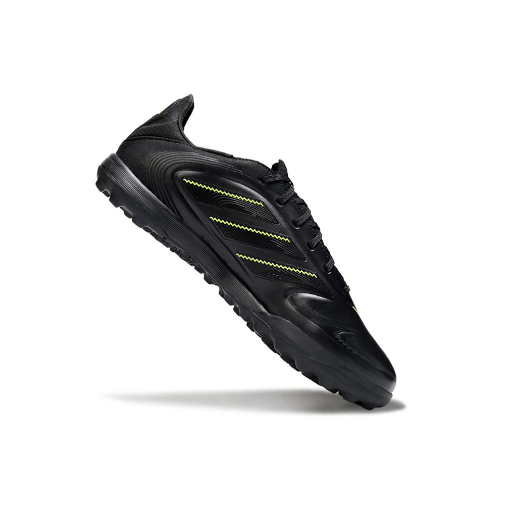 Chuteira Society Adidas Copa Pure.2 TF Preta e Verde "Electric Stealth"