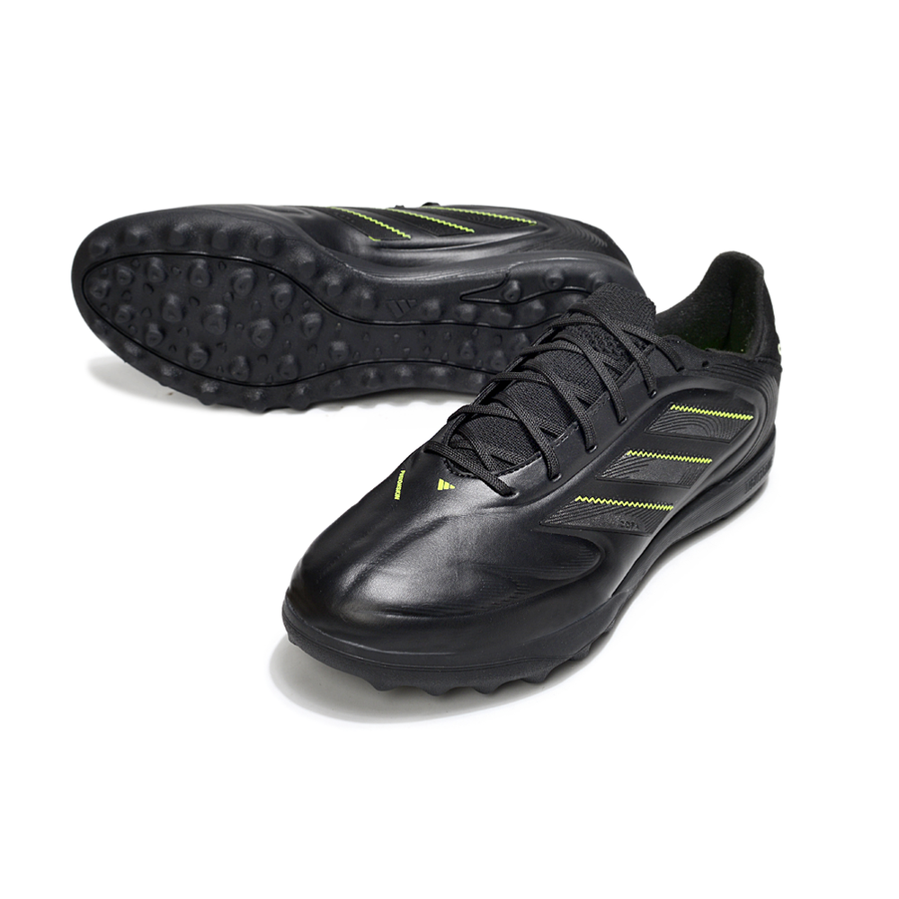 Chuteira Society Adidas Copa Pure.2 TF Preta e Verde "Electric Stealth"