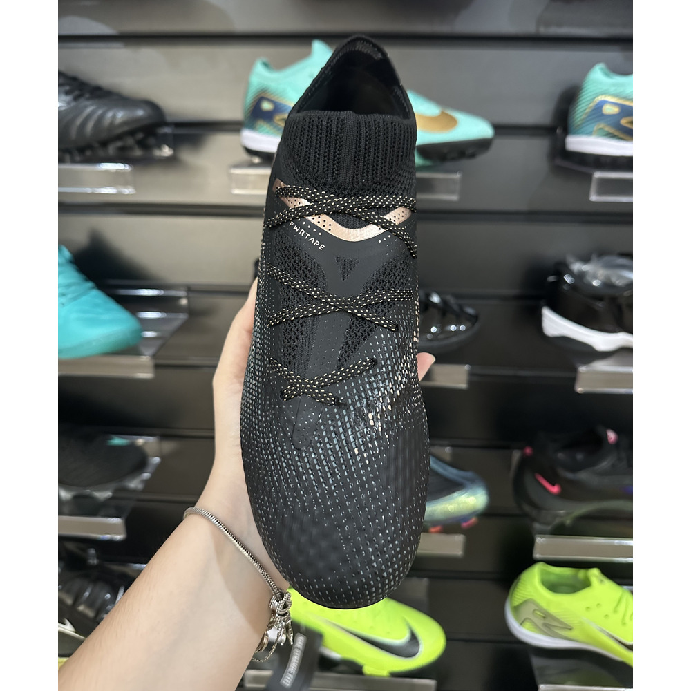 Chuteira Society Puma Future 7 MG Preta e Bronze - Pronta Entrega