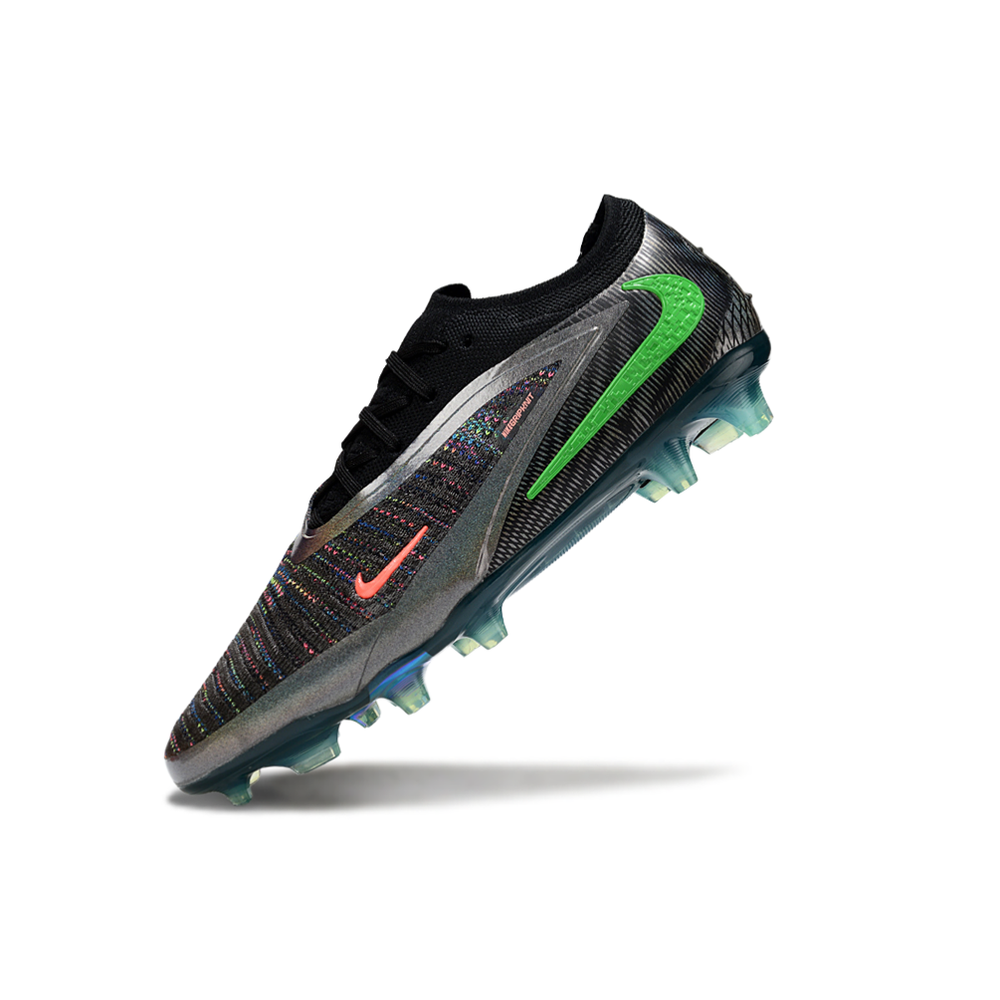 Chuteira Campo Nike Phantom GX 3 Elite FG  Preto, Verde e Laranja