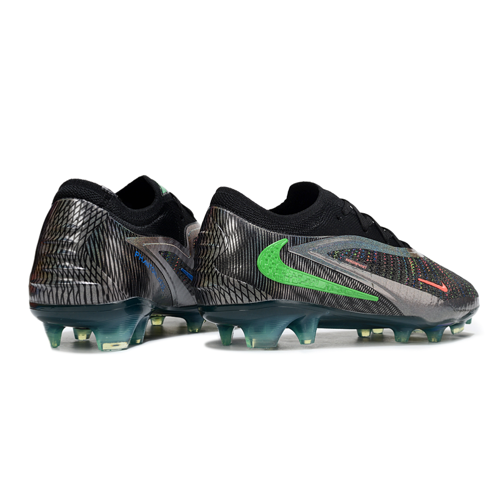 Chuteira Campo Nike Phantom GX 3 Elite FG  Preto, Verde e Laranja