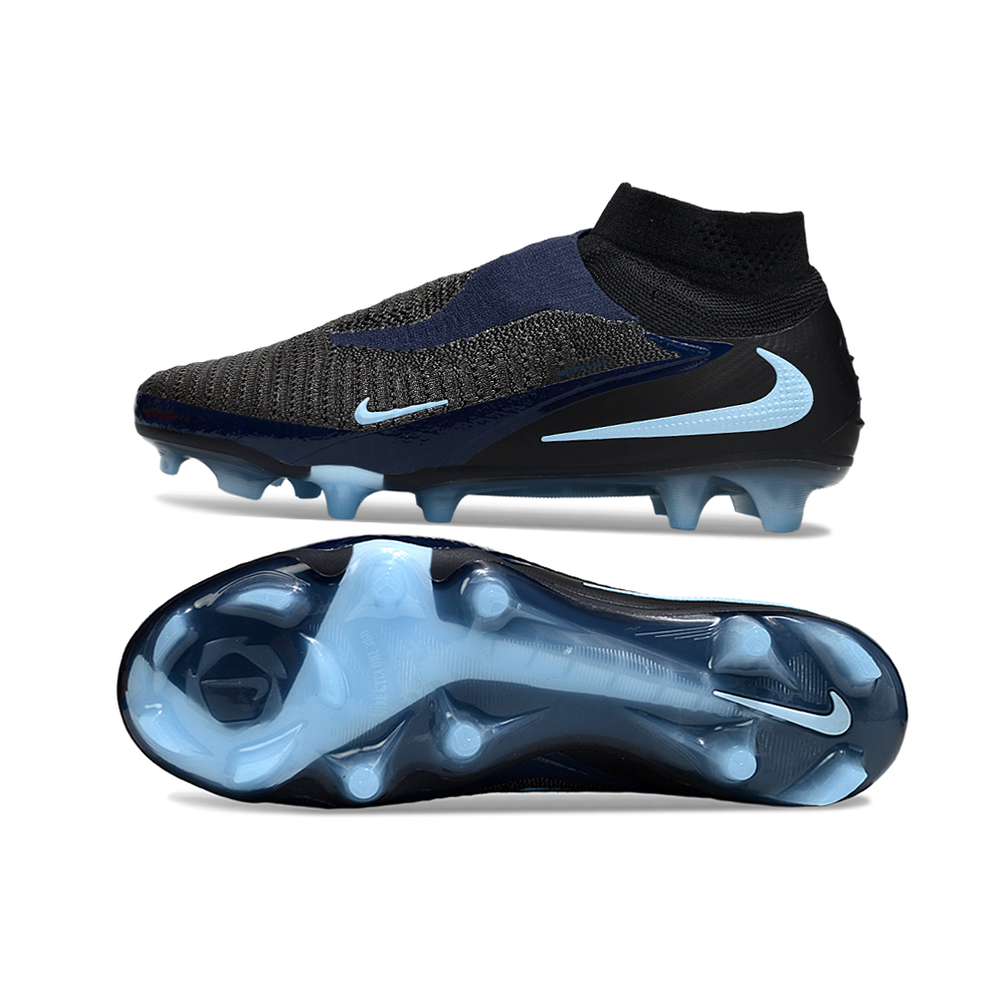 Chuteira Campo Nike Phantom GX 6 Elite FG Preto e Azul "Shadow"