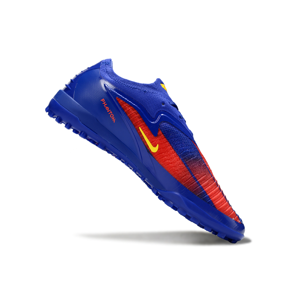 Chuteira Society Nike Phantom GX 6 Elite TF Azul e Vermelho