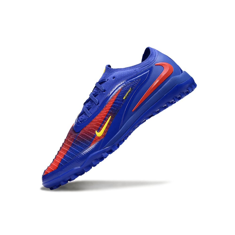 Chuteira Society Nike Phantom GX 6 Elite TF Azul e Vermelho