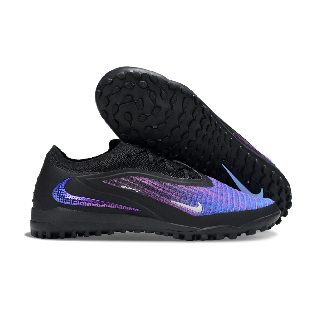 Chuteira Society Nike Phantom GX 6 Elite TF Preto e Roxo