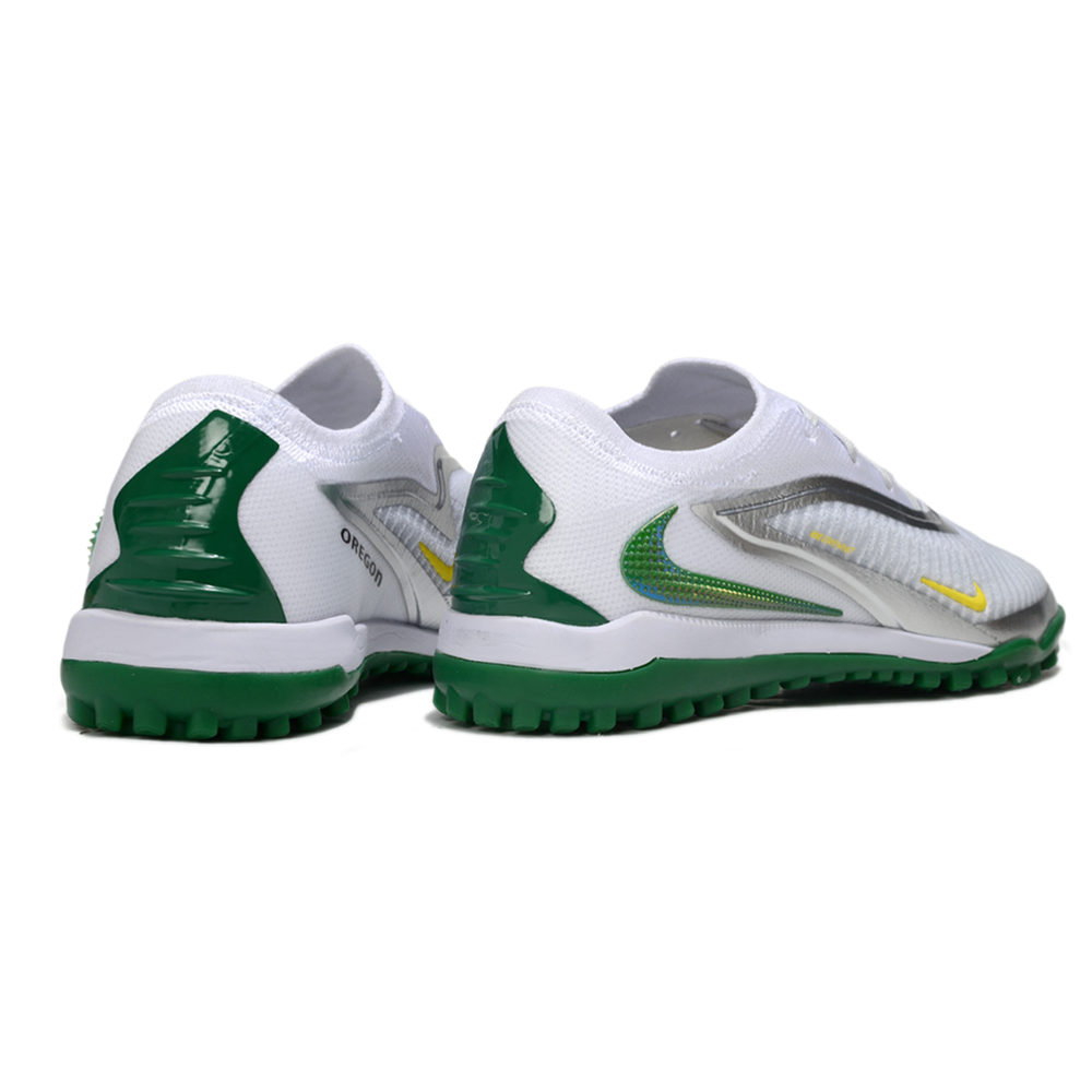 Chuteira Society Nike Phantom GX 6 Elite TF Branco, Verde e Amarelo