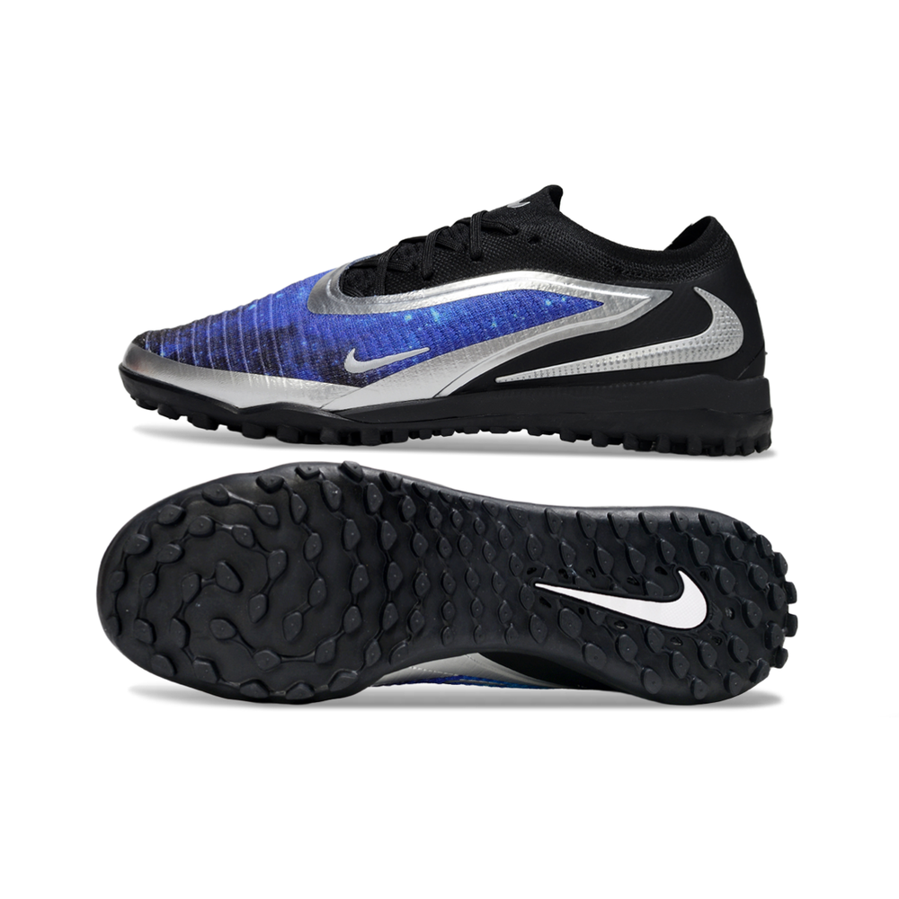 Chuteira Society Nike Phantom GX 6 Elite TF Preto e Azul