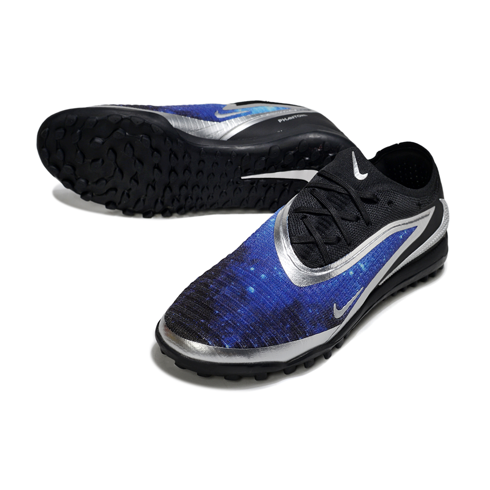 Chuteira Society Nike Phantom GX 6 Elite TF Preto e Azul