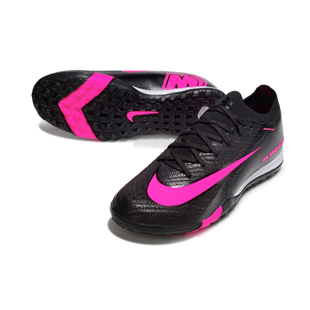 Chuteira Society Nike Air Zoom Mercurial Vapor 16 Elite TF Preto e Rosa