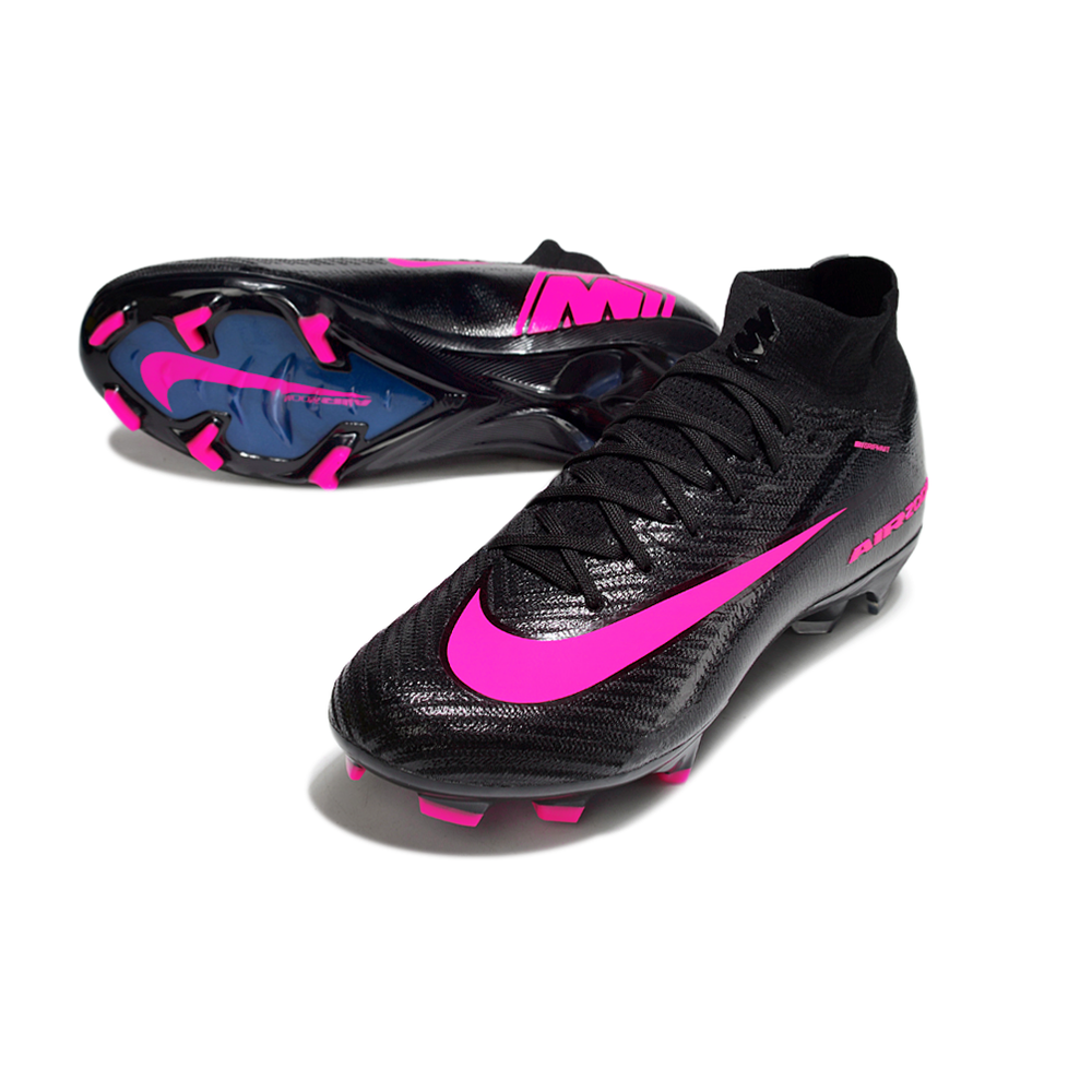 Chuteira Campo Nike Air Zoom Mercurial Superfly 10 Elite FG Preto e Rosa