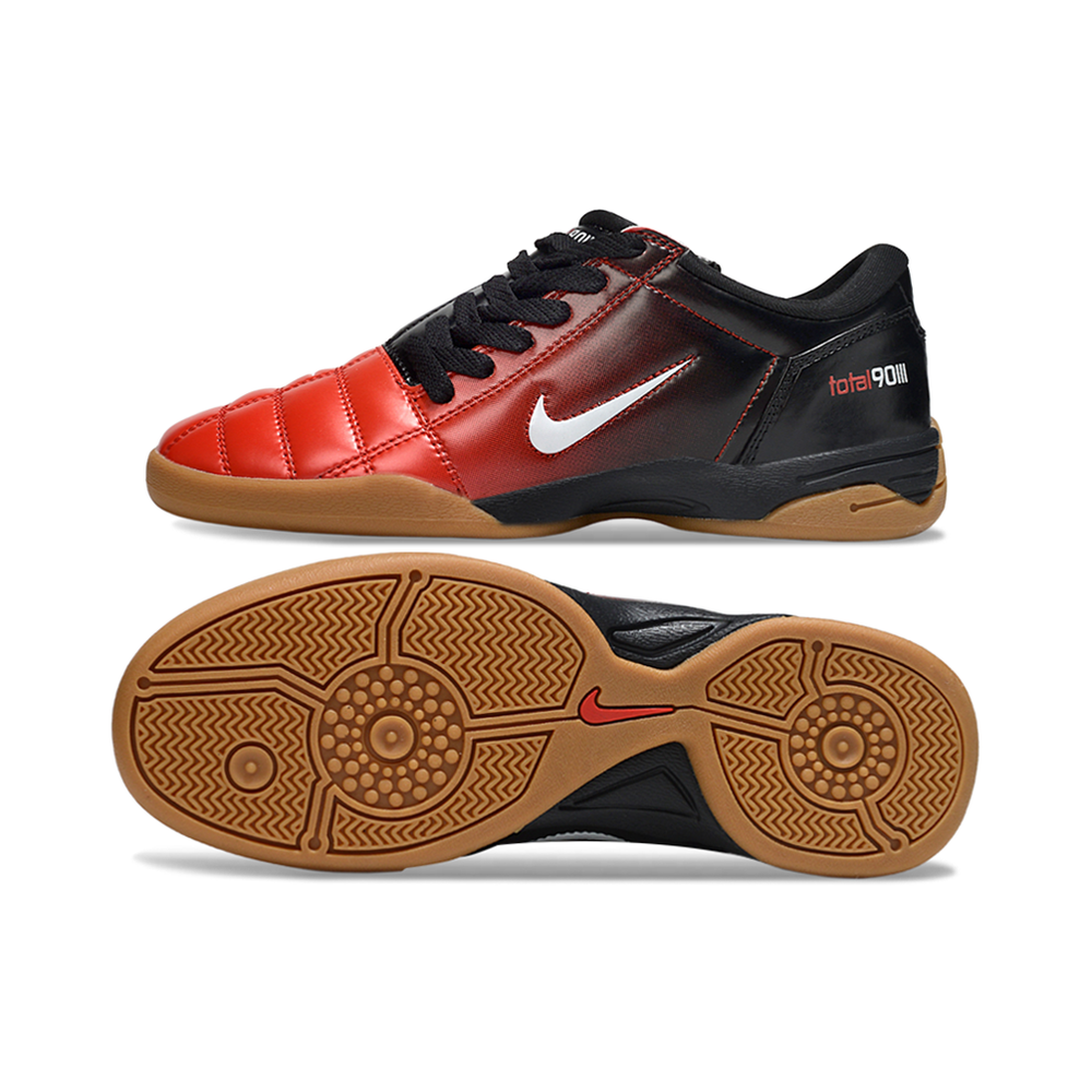 Chuteira Futsal Nike Total 90 IC Vermelho e Preto