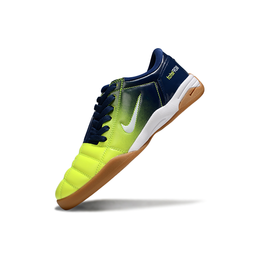 Chuteira Futsal Nike Total 90 IC Verde e Azul