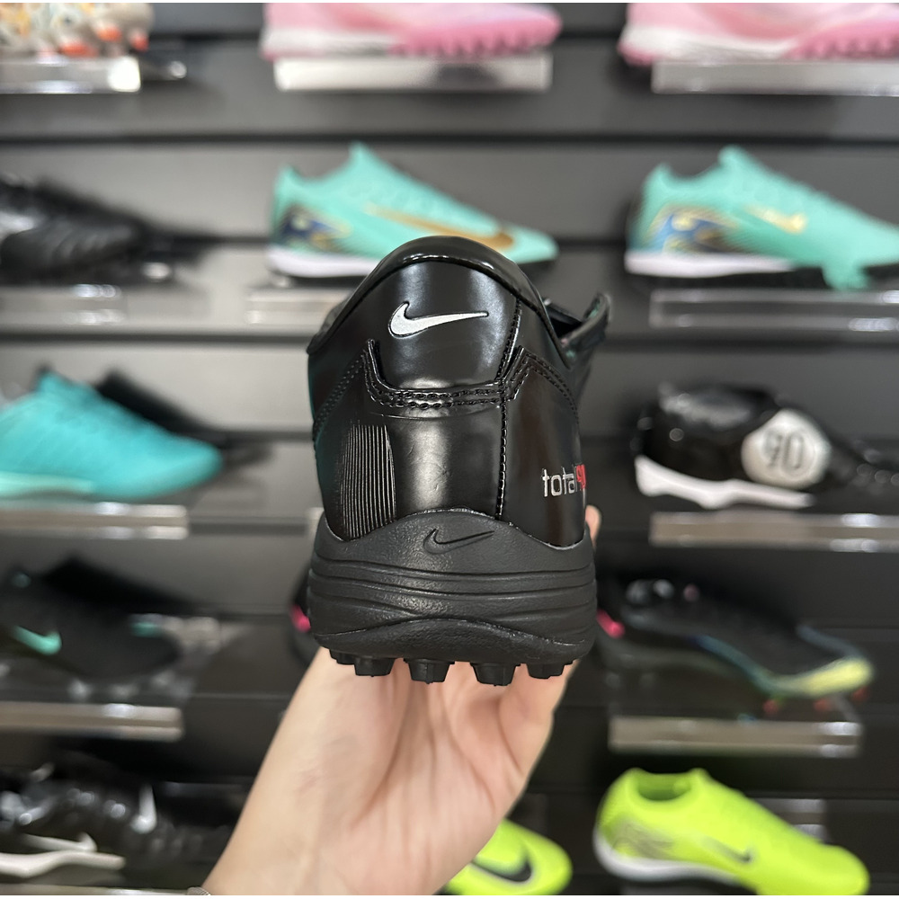 Chuteira Society Nike Total 90 TF Preta e Prata - Pronta Entrega