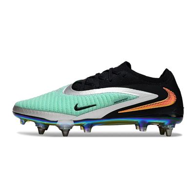 Chuteira Campo Nike Phantom GX 6 Elite Trava Mista Preto, Verde e Laranja