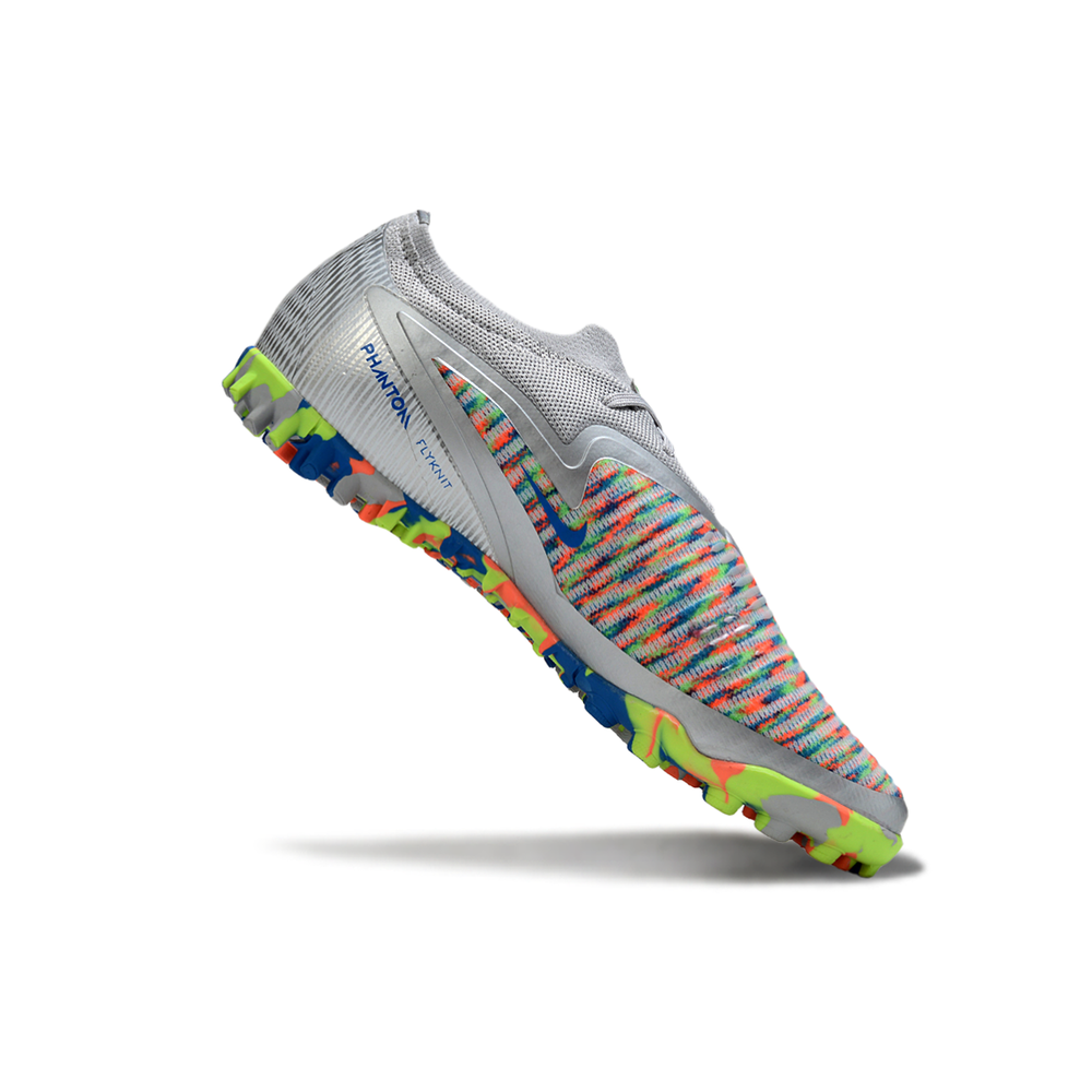 Chuteira Society Nike Phantom ReactX 6 Pro TF Prata