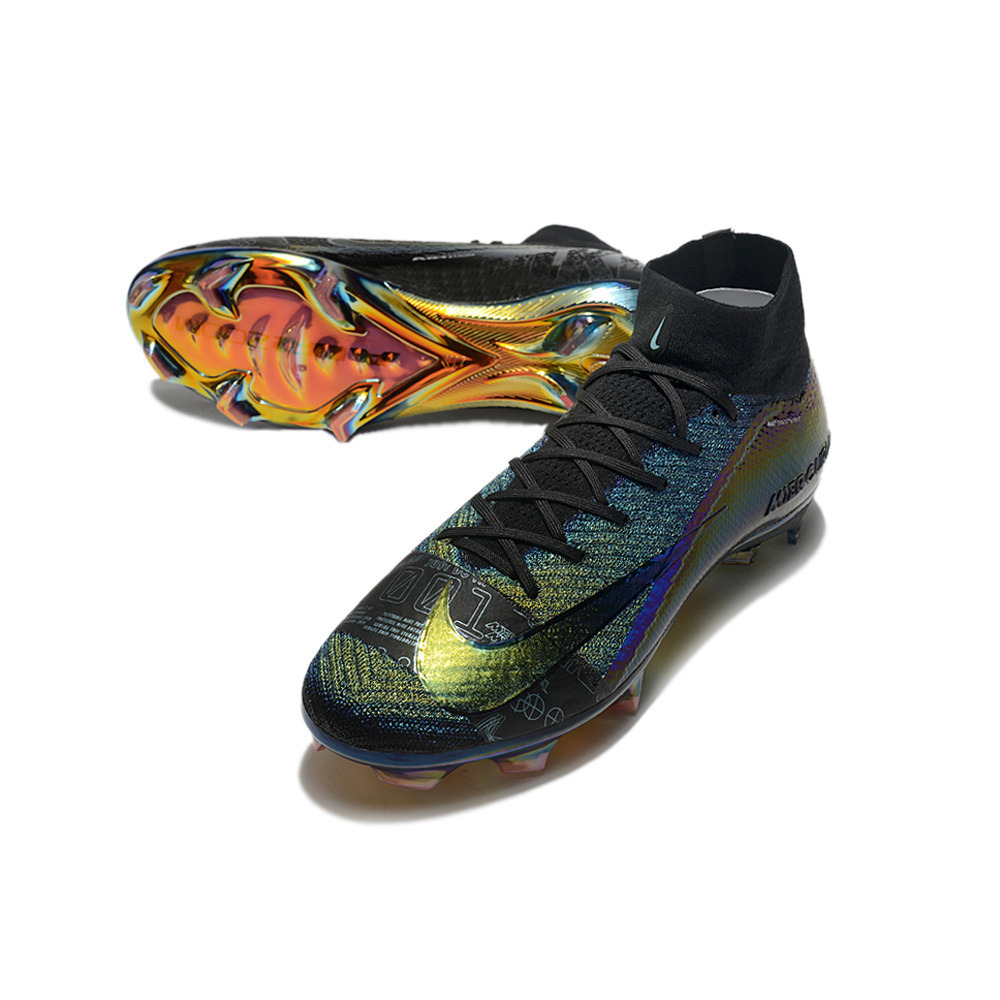 Chuteira Infantil Campo Nike Air Zoom Mercurial Superfly 10 Elite FG Preto