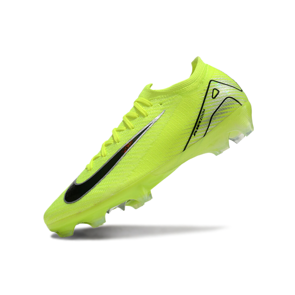Chuteira Infantil Campo Nike Air Zoom Mercurial Vapor 16 Elite FG Verde e Preto
