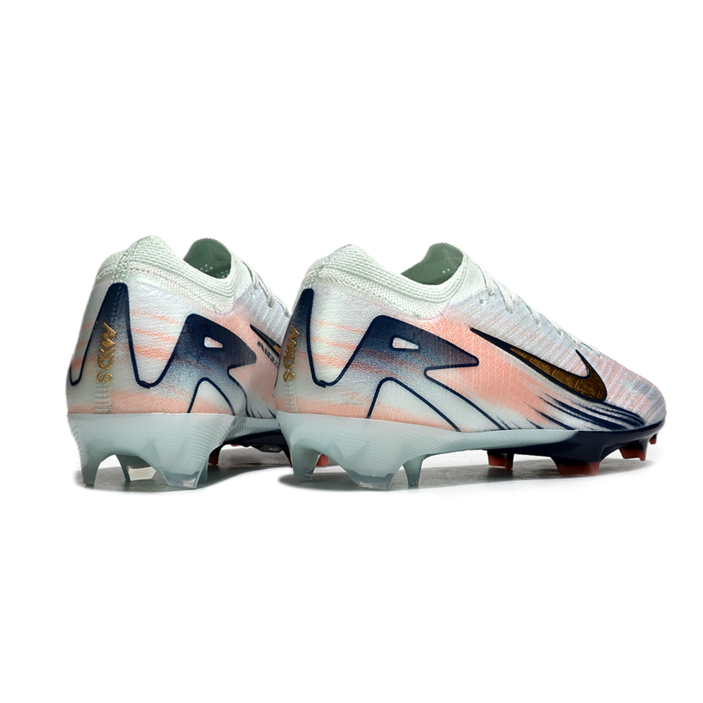 Chuteira Infantil Campo Nike Air Zoom Mercurial Vapor 16 Elite FG Verde e Azul