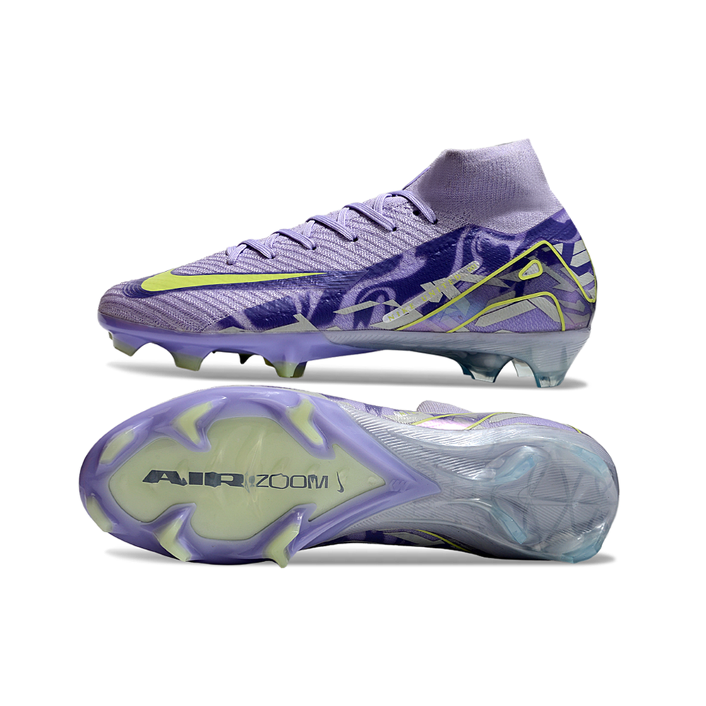 Chuteira Infantil Campo Nike Air Zoom Mercurial Superfly 10 Elite FG Roxo