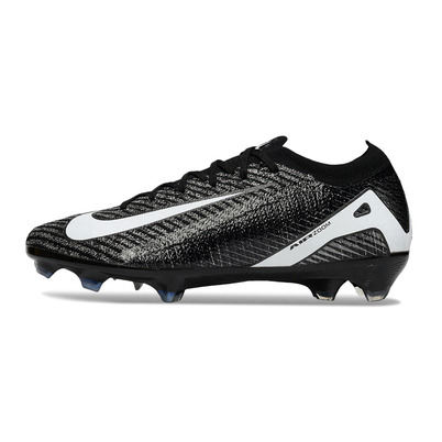 Chuteira Infantil Campo Nike Air Zoom Mercurial Vapor 16 Elite FG Preto e Branco