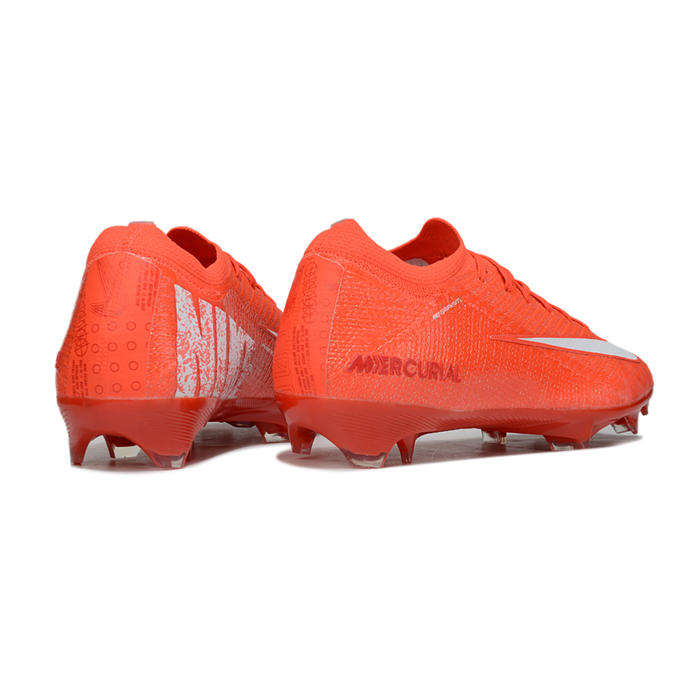 Chuteira Infantil Campo Nike Air Zoom Mercurial Vapor 16 Elite FG Laranja