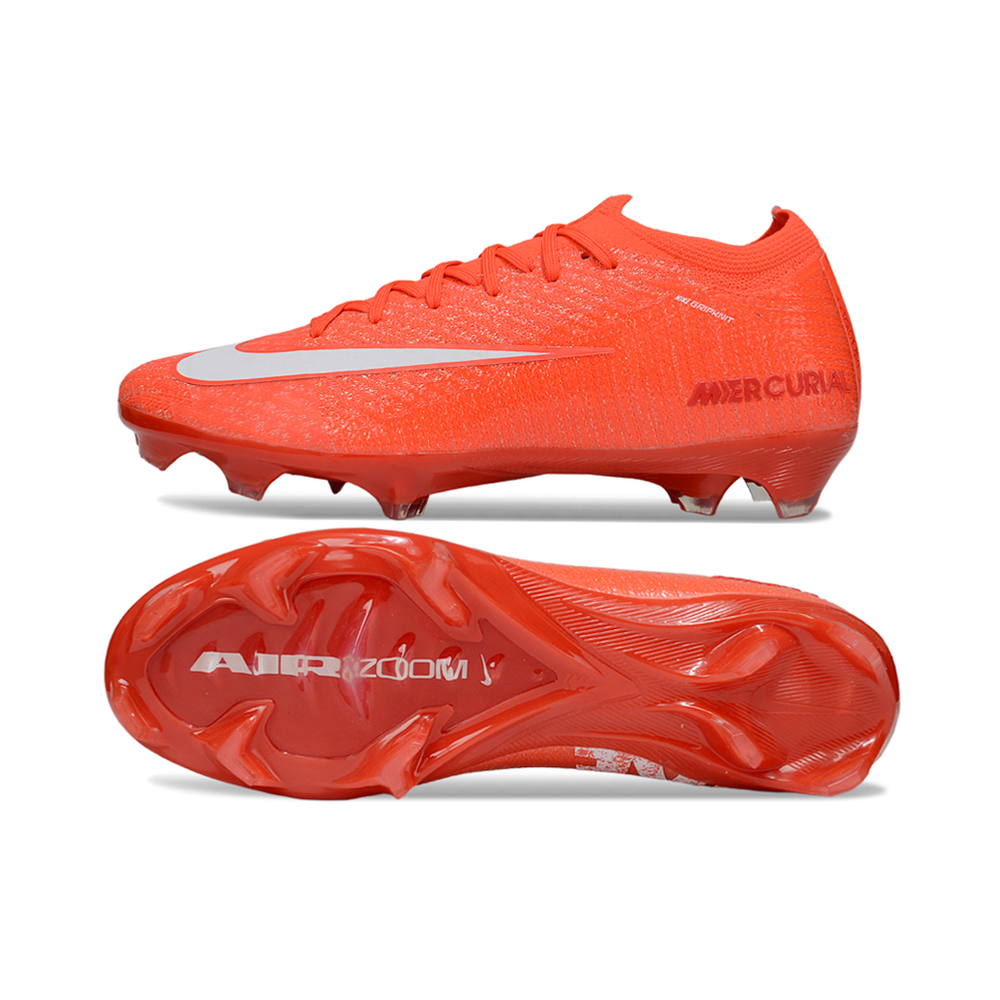 Chuteira Infantil Campo Nike Air Zoom Mercurial Vapor 16 Elite FG Laranja