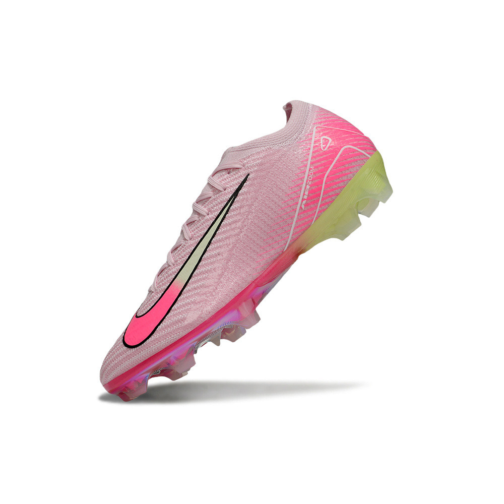 Chuteira Infantil Campo Nike Air Zoom Mercurial Vapor 16 Elite FG Rosa e Verde