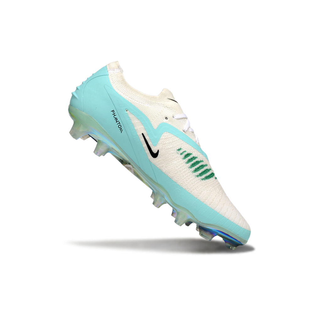 Chuteira Infantil Campo Nike Phantom GX 6 Elite FG Branco e Verde