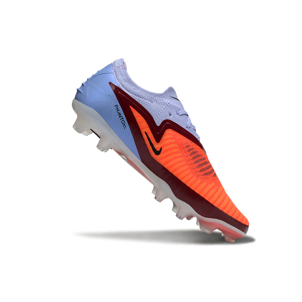 Chuteira Infantil Campo Nike Phantom GX 6 Elite FG Azul e Laranja