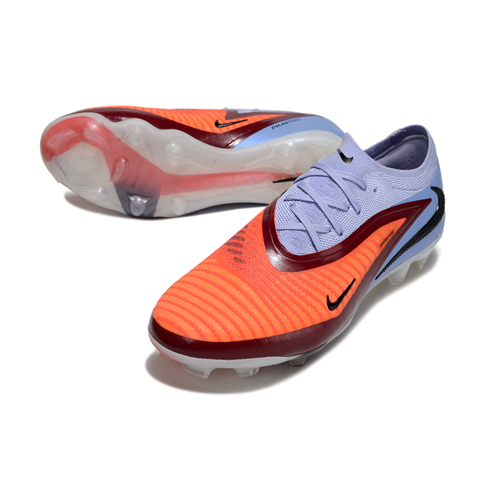 Chuteira Infantil Campo Nike Phantom GX 6 Elite FG Azul e Laranja