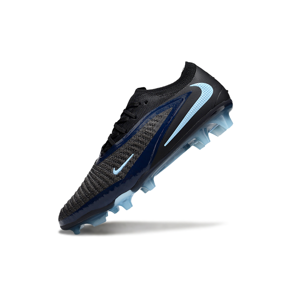 Chuteira Infantil Campo Nike Phantom GX 6 Elite FG Preto e Azul